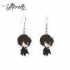 2023 New Arrival Anime Bungou Stray Dogs Characters Handcraft Acrylic Epoxy Fish Hook Dangles Earrings 3 - Soul Eater Merch