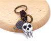 Anime SOUL EATER Leather Keychain Black Star Death the Kid Key Chain Keyring Men Keychains Accessories 1 - Soul Eater Merch