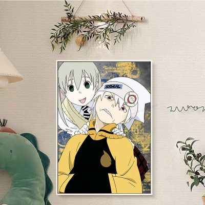 Anime Soul Eater DIY Sticky Poster HD Quality Wall Art Retro Posters For Home Posters Wall 2 - Soul Eater Merch