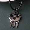 Anime Soul Eater Death Pendant Necklace Rope Chain Jewelry Men Women Halloween Prop Metal Accessories 2 - Soul Eater Merch