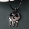 Anime Soul Eater Death Pendant Necklace Rope Chain Jewelry Men Women Ring Halloween Prop Metal Figure 1 - Soul Eater Merch