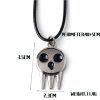 Anime Soul Eater Death Pendant Necklace Rope Chain Jewelry Men Women Ring Halloween Prop Metal Figure 3 - Soul Eater Merch