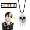 Anime Soul Eater Necklace Cosplay Death The Kid Skull Pendant Choker Necklace For Women Men Fans - Soul Eater Merch