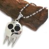 Anime Soul Eater Necklace For Women Men Death The Kid Cosplay Costumes Props Skull Skeleton Keychain 5 - Soul Eater Merch