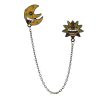 Cartoon Anime Soul Eater The Sun and Moon Brooch Pins Chain Pendant Badges Cosplay Props Collection - Soul Eater Merch