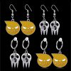 Hot Anime Soul Eater Earrings Drop Ear clip Earring For Women Eater Metal Trendy Unisex Pendant - Soul Eater Merch