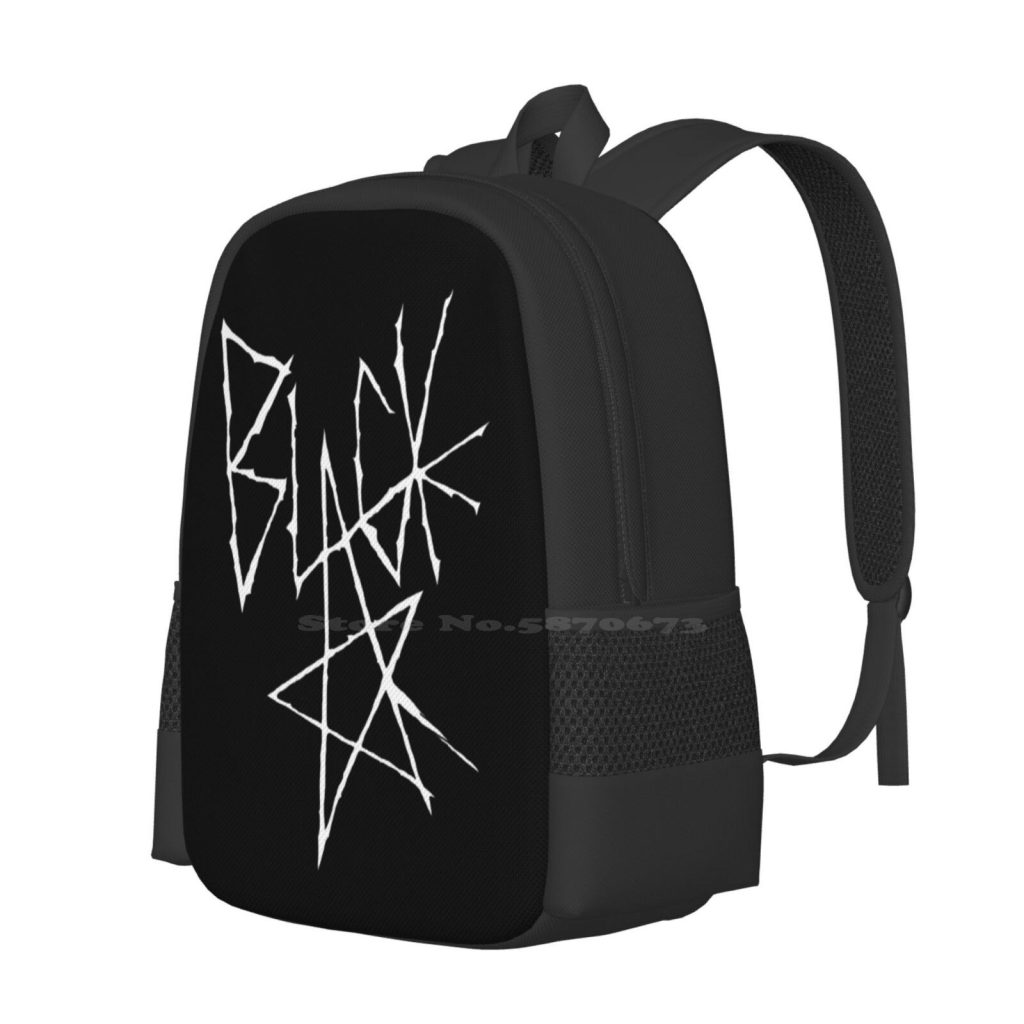 Soul Eater Black Star Signature White Bag Backpack For Men Women Girls Teenage Signature Soul Eater 1 - Soul Eater Merch