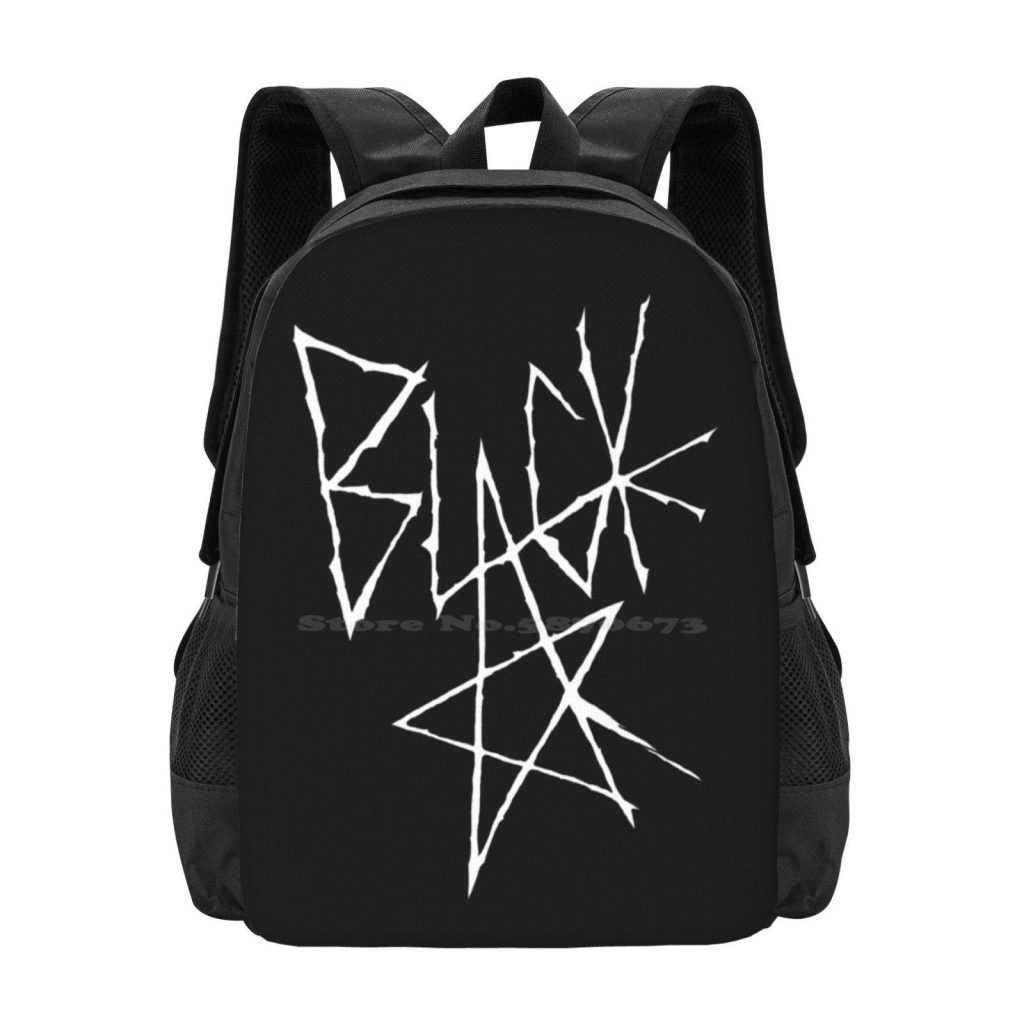 Soul Eater Black Star Signature White Bag Backpack For Men Women Girls Teenage Signature Soul Eater - Soul Eater Merch