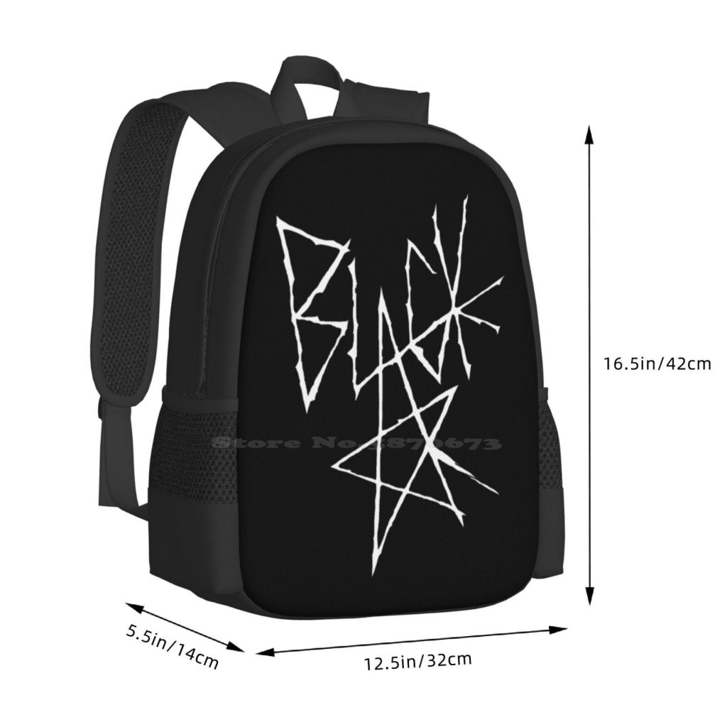 Soul Eater Black Star Signature White Bag Backpack For Men Women Girls Teenage Signature Soul Eater 2 - Soul Eater Merch