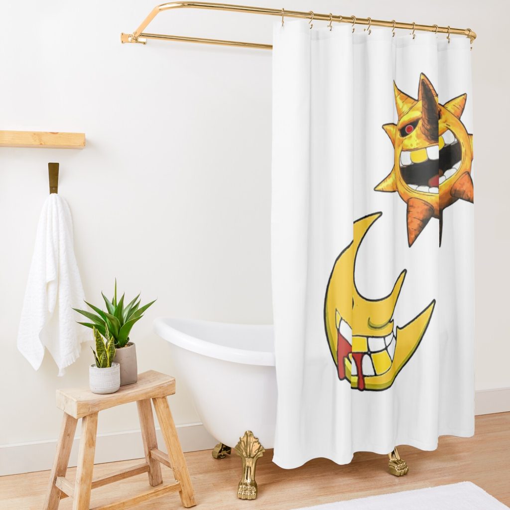 Soul Eater / Sun And Moon Shower Curtain Official Soul Eater Merch