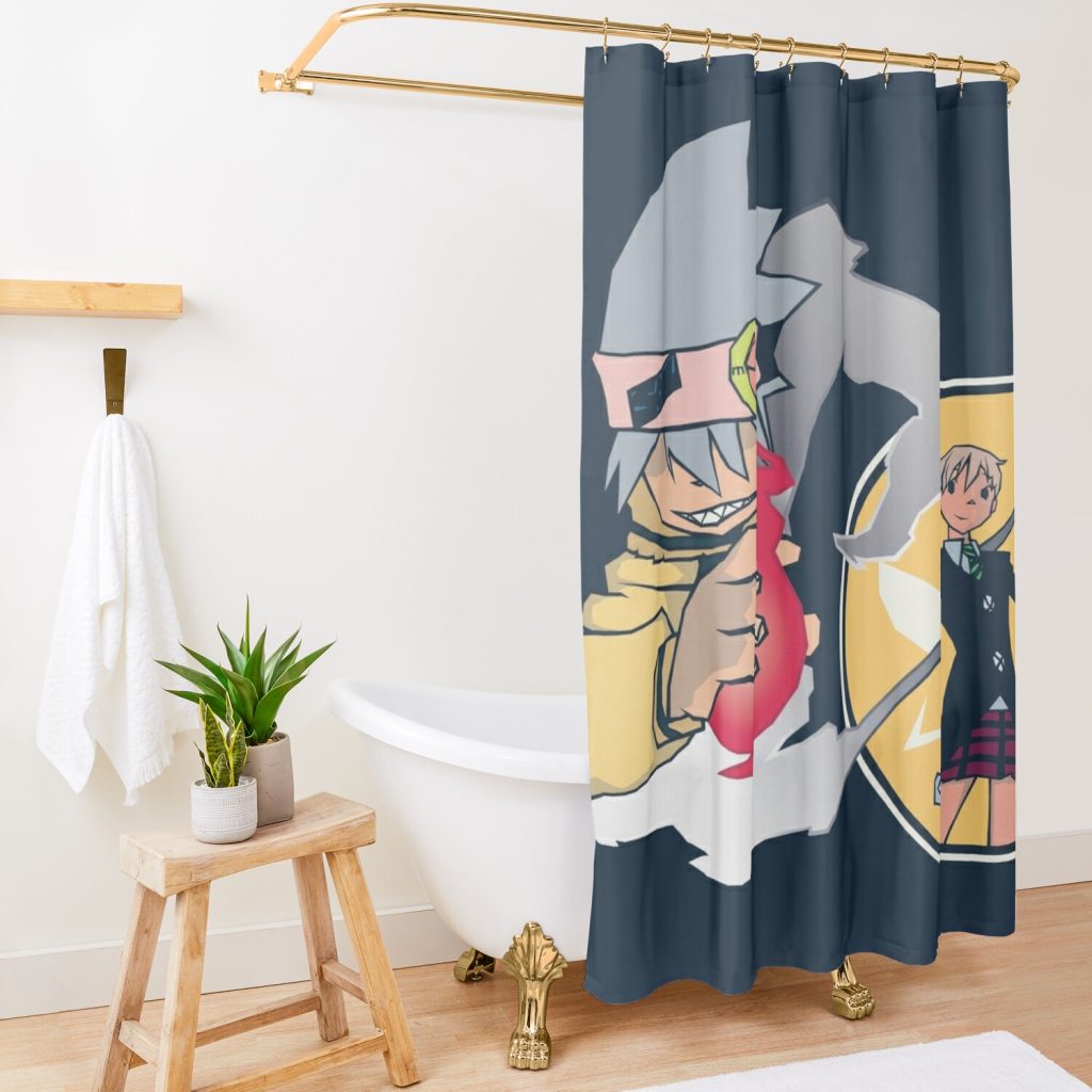 Soul Eater Maka And Evans Shower Curtain Official Soul Eater Merch