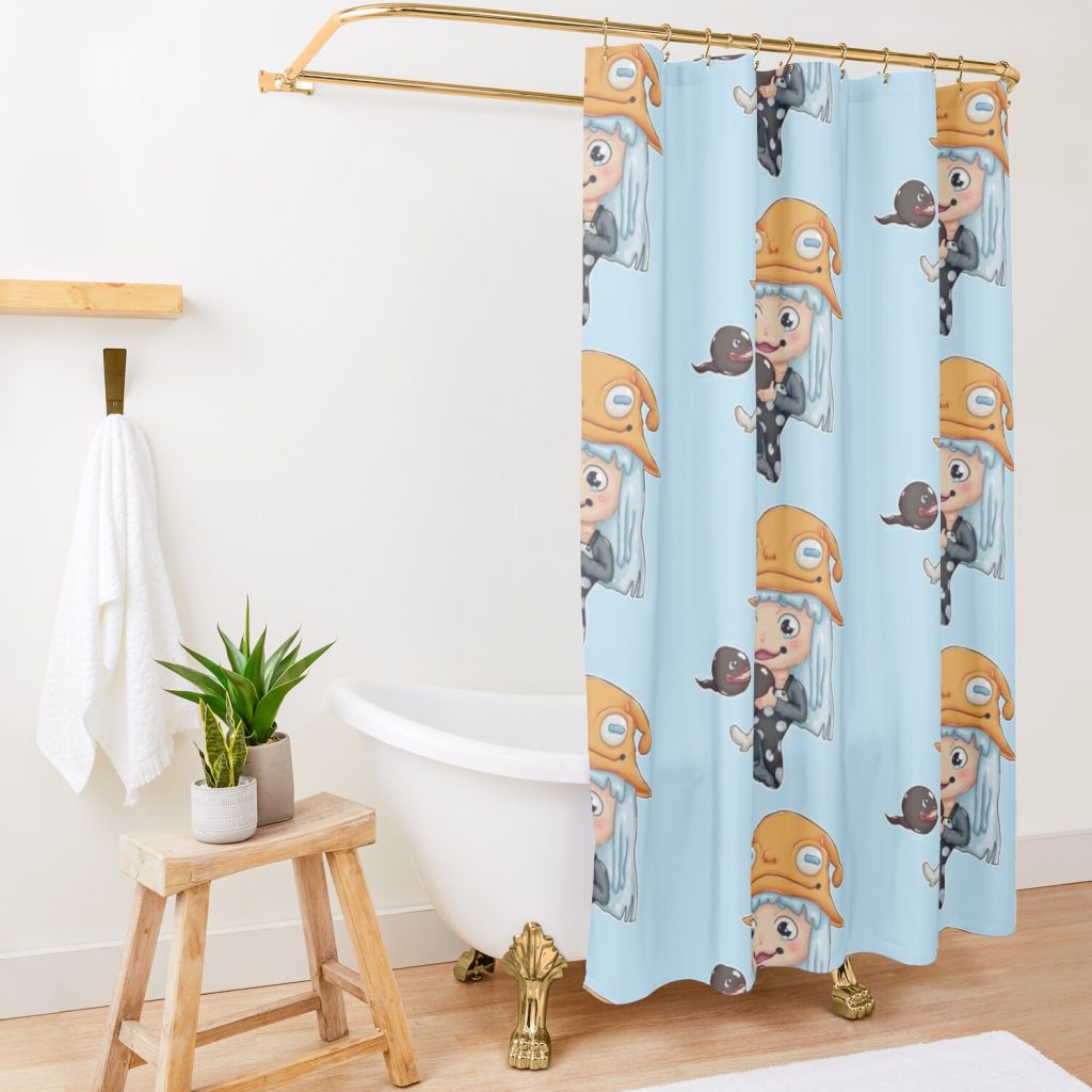 Eruka Frog Chibi Shower Curtain Official Soul Eater Merch