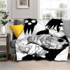 Anime Soul Eater Throw Blanket Soft Cozy Flannel Blanket Cozy Sofa Blanket Suitable for Office Traveling 4 - Soul Eater Merch