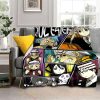 Anime Soul Eater Throw Blanket Soft Cozy Flannel Blanket Cozy Sofa Blanket Suitable for Office Traveling 5 - Soul Eater Merch