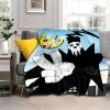 Anime Soul Eater Throw Blanket Soft Cozy Flannel Blanket Cozy Sofa Blanket Suitable for Office Traveling 7 - Soul Eater Merch