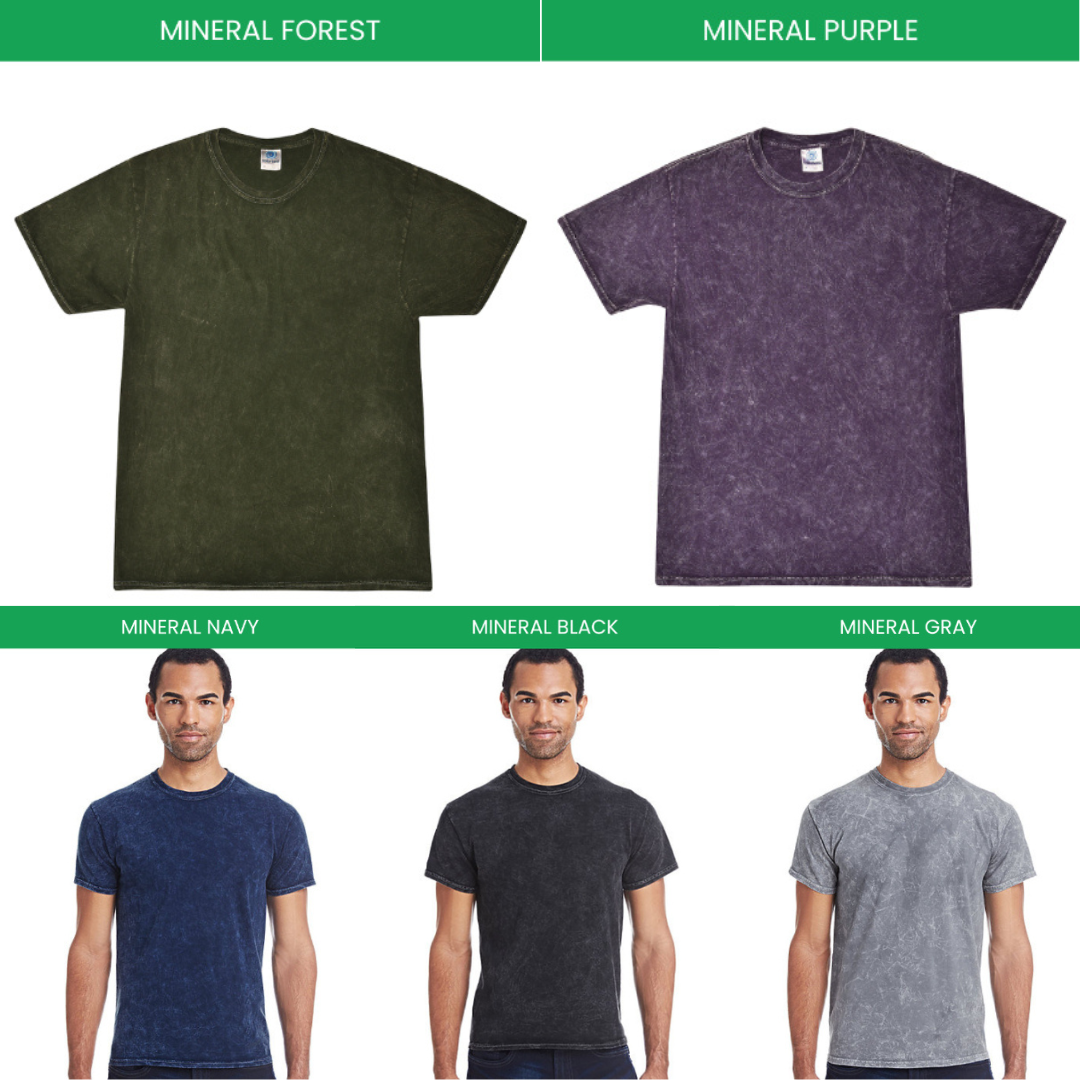 Mineral Wash T shirt Color Chart - Soul Eater Merch