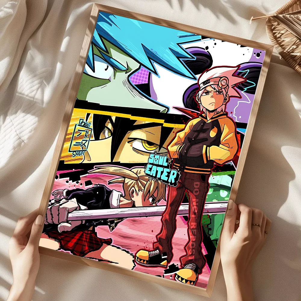 Anime Soul Eater Evans With Friends Wall Art