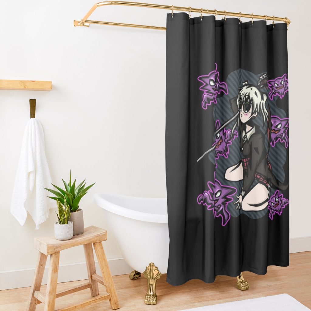 Anime Cartoony Souleater Shower Curtain