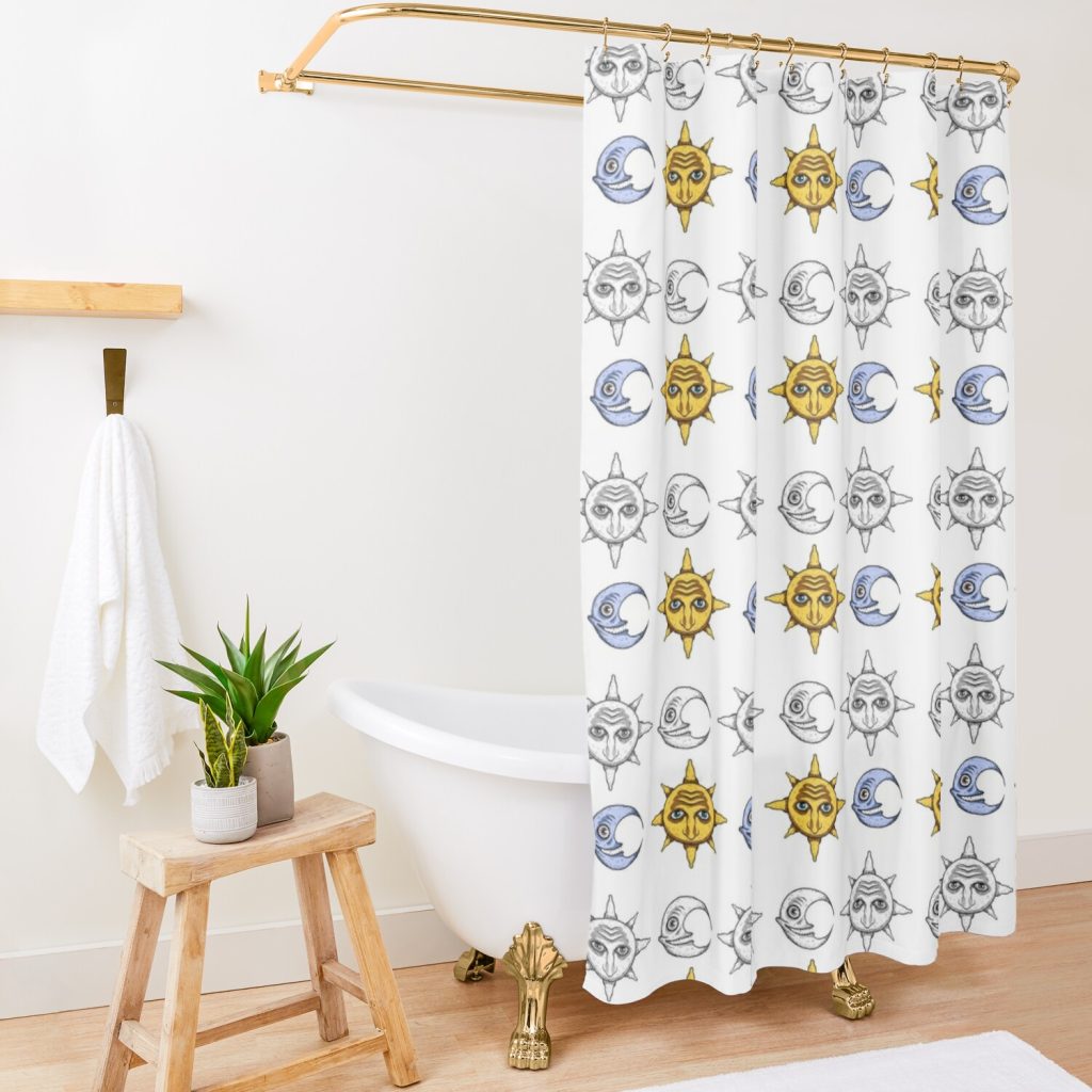 Mean Moon Silly Sun Pack Souleater Shower Curtain