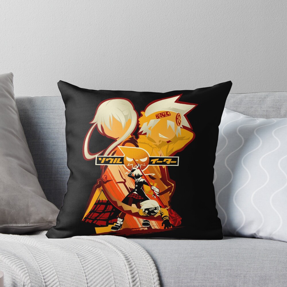 Partners In Pulse Soul Eater V2 Throw Pillow